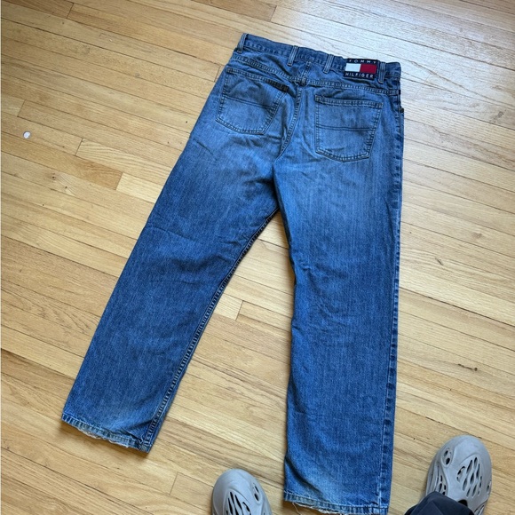 Vintage Tommy Hilfiger Jeans Distressed Jeans 90s 32/30 - Picture 2 of 10